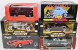 SIX SCALE MODEL DIE CAST COLLECTOR CARS M.I.B
