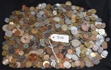 APPROX 15 POUNDS OF MIXED FOREIGN COINS