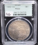 1882-CC MORGAN DOLLAR - PCGS MS64