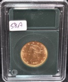 1881 $10 LIBERTY GOLD COIN FROM SAFE DEPOSIT