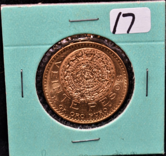 1918 TWENTY PESO GOLD COIN (0.4823 OZ)