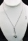 LOVELY PEARL & DIAMOND 18K WHITE GOLD NECKLACE