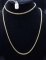 18K YELLOW GOLD ROPE STYLE  32 INCH NECKLACE