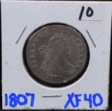 RARE EARLY 1807 BUST QUARTER FROM SAFE DEPOSIT