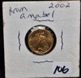 2002 $5 1/10 OZ AMERICAN GOLD EAGLE