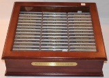 117 PIECE PRESIDENTIAL COIN COLLECTION IN DISPLAY
