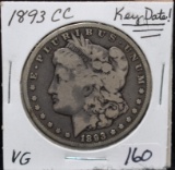 KEY DATE 1893-CC MORGAN DOLLAR