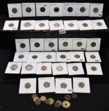 COLLECTION OF VINTAGE BUS TOKENS