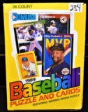 BOX OF 36 UNOPENED WAX SEALED 1989 DONRUSS CARDS