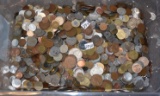 15 POUNDS OF MIXED FOREIGN COINS