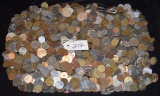 16 POUNDS OF MIXED FOREIGN COINS