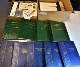 BOX OF EMPTY COIN BOOKS & HOLDERS
