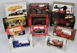 11 MIB SCALE MODEL CARS, MOTORCYCLE, BANKS