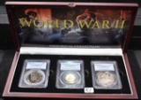WW II HISTORICAL COLLECTION 3-COIN SET PCGS MS69