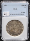 1881 MORGAN DOLLAR NNC MS66