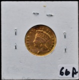 1856 $3 PRINCESS GOLD COIN FROM SAFE DEPOSIT