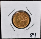 1893 $5 LIBERTY GOLD COIN