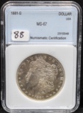 1881-S MORGAN DOLLAR NNC MS67
