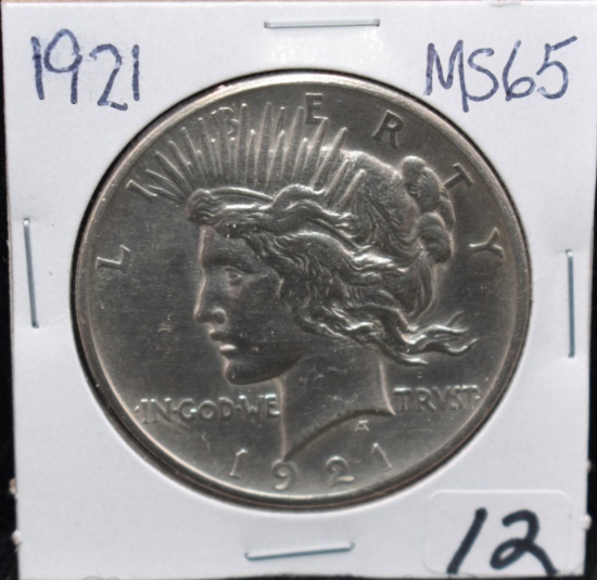 KEY DATE 1921 PEACE DOLLAR FROM SAFE