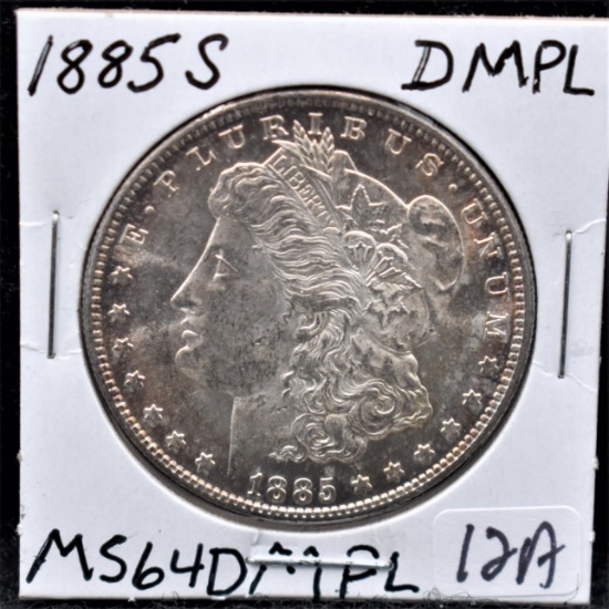 1885-S MORGAN DOLLAR FROM THE SAFE'S