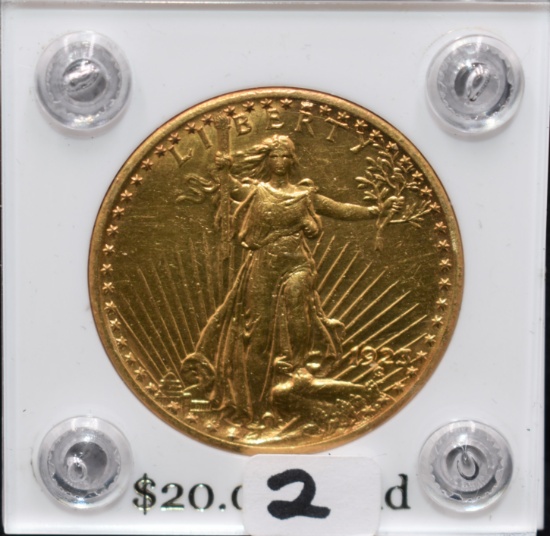 1923 $20 SAINT GAUDENS GOLD COIN FROM SAFE'S