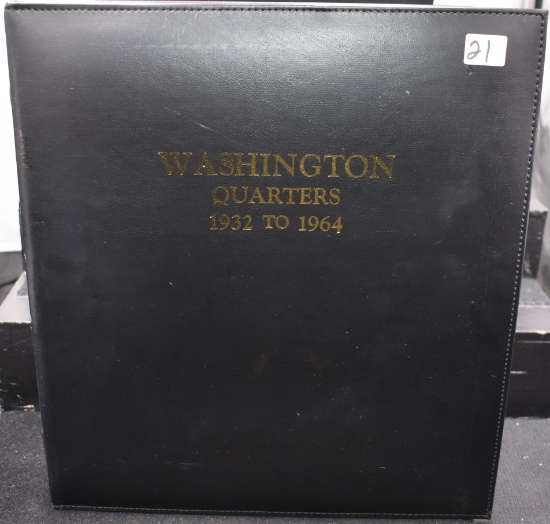 WASHINGTON QUARTER BOOK COMPLETE WITH 98 COINS