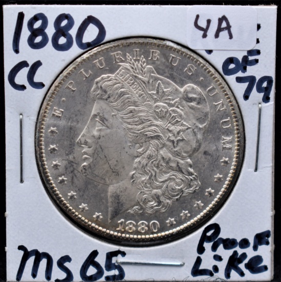 1880-CC REV OF 79 MORGAN DOLLAR FROM THE SAFE'S