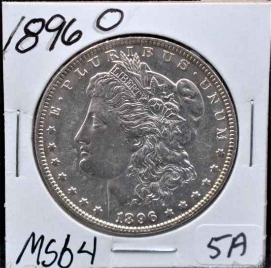 1896-0 MORGAN DOLLAR FROM THE SAFE'S