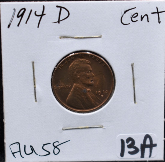 KEY 1914-D LINCOLN PENNY