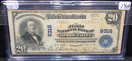 RARE NATIONAL CURRENCY "SPRING VALLEY, MN" 1902