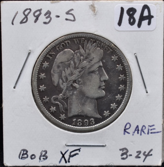 1893-S BARBER HALF DOLLAR