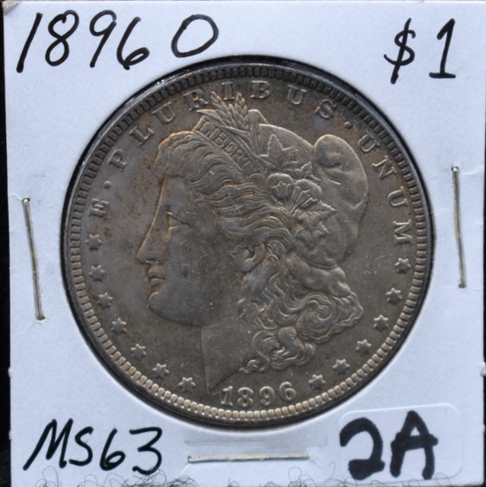 1896-0 MORGAN DOLLAR FROM SAFE'S