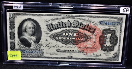 RARE $1 RED SEAL SILVER CERTIFICATE SERIES 1886