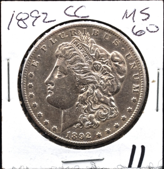 1892-CC MORGAN DOLLAR FROM SAFE