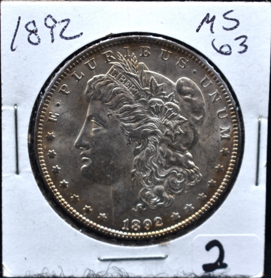 1892  MORGAN DOLLAR FROM SAFE