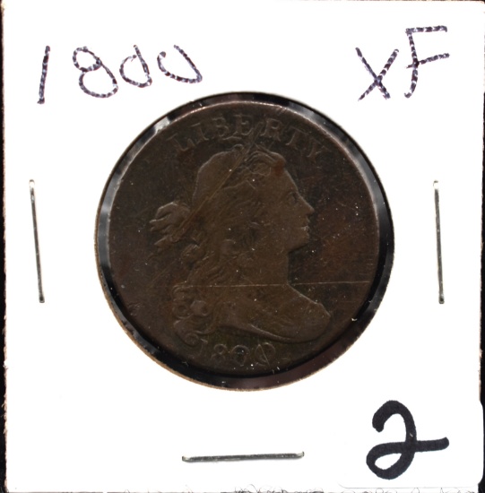1800 DRAPED BUST LARGE CENT FROM SAFES