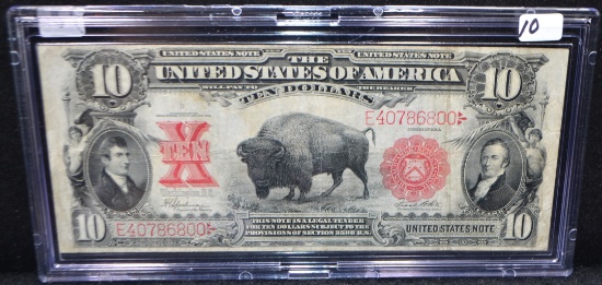 RARE HIGH GRADE $10 "BISON" U.S. NOTE SERIES 1901