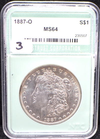 RARE 1897-0 MORGAN DOLLAR NTC MS64