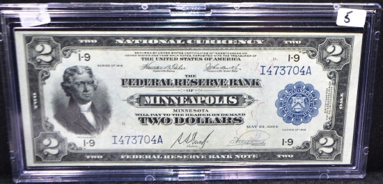 RARE $2 NATIONAL CURRENCY "MPLS" SERIES 1918