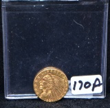 1927 $2 1/2 INDIAN HEAD GOLD COIN