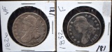 1826 & 1832 CAPPED BUST HALF DOLLARS