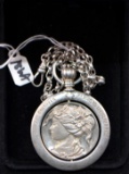 STERLING SILVER POCKET WATCH FOB