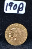 1915 $2 1/2 INDIAN HEAD GOLD COIN