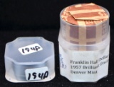 20 BU 1957-D FRANKLIN HALF DOLLARS