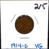 KEY DATE 1914-D LINCOLN WHEAT PENNY
