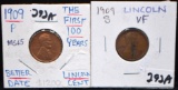 1909 & 1909-S LINCOLN WHEAT PENNYS
