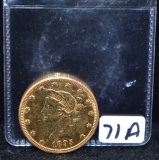 1895 $10 LIBERTY HEAD GOLD COIN