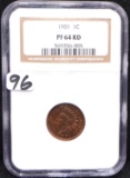 1901 INDIAN HEAD PENNY - NGC PF64RD