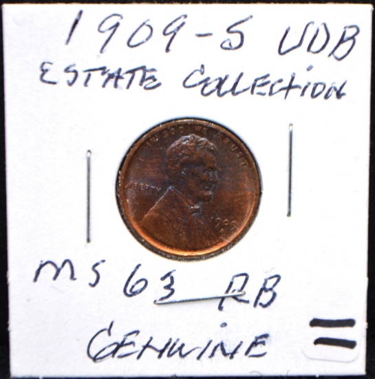 KEY DATE 1909-S VDB LINCOLN PENNY