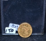1879 $2 1/2 LIBERTY GOLD COIN